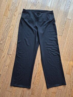 Habitat Straight Pull On Stretch Black Pant Athleisure XS